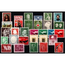 1952-1955 - Vesttyskland - Lot med forskellige enkeltmærker og sæt - Postfrisk.